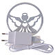 Lâmpada Anjo prateada LED 13x9 cm s5