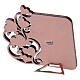 Quadretto rosa Sacra Famiglia in legno 9 cm s3