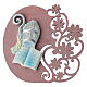 Small Picture with Pink Wood Miter, Bible, and Pastoral Staff 8 cm s1
