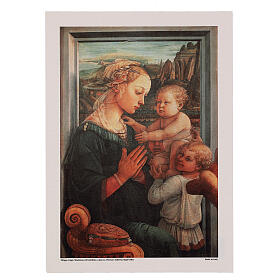 Madonna Lippi stampa su tela Bottega Tifernate 25x35 cm