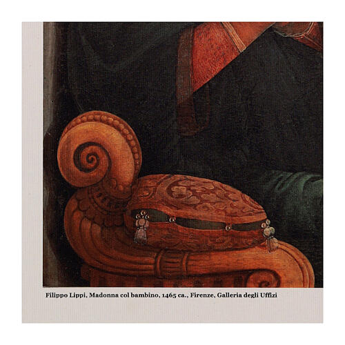 Madonna Lippi, druk na płótnie z Bottega Tifernate, 35x50cm 3