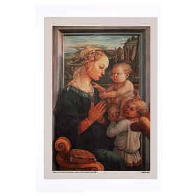 Madonna and Child Lippi print on canvas Bottega Tifernate, 35x50 cm