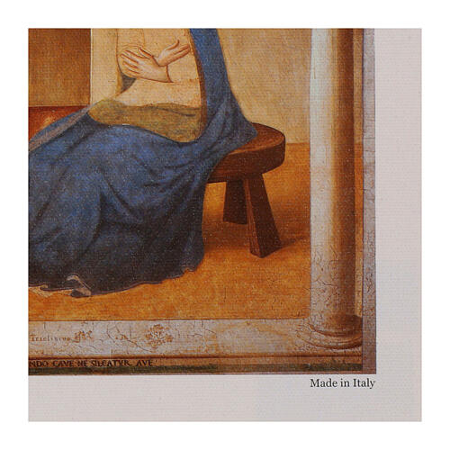 Anunciación Beato Angélico impresión en lienzo Bottega Tifernate 25x35 cm 4