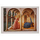 Annunciation by Fra Angelico, print on linen canvas, 25x35 cm s1