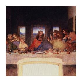 Tela di lino Ultima Cena Leonardo 25x35 cm