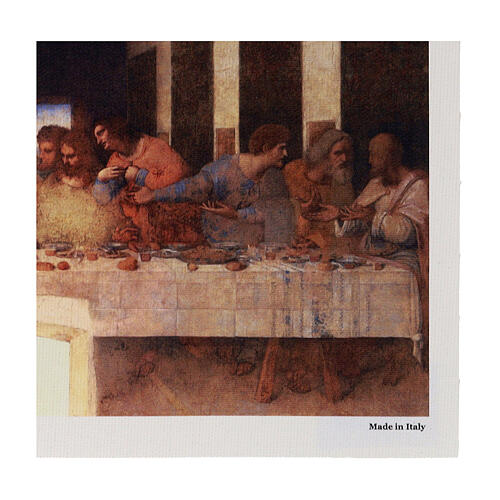 Tela di lino Ultima Cena Leonardo 25x35 cm 4