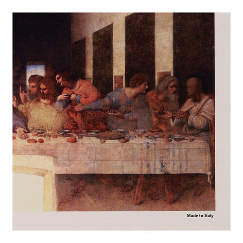 Leonardo's Last Supper linen canvas, 14x20 in 4