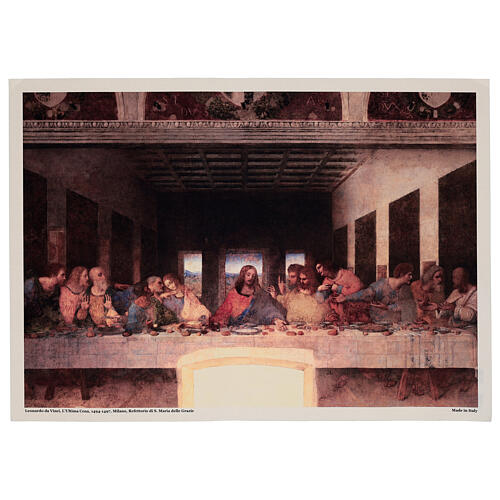 Ultima Cena Leonardo stampa su tela Bottega Tifernate 50x70 cm 1