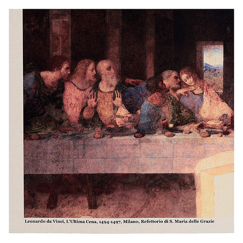 Ultima Cena Leonardo stampa su tela Bottega Tifernate 50x70 cm 3