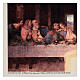 Ultima Cena Leonardo stampa su tela Bottega Tifernate 50x70 cm s3