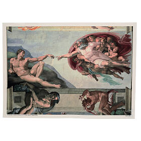 Die Erschaffung Adams nach Michelangelo – Kunstdruck auf Leinwand, 50x70 cm