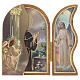 Trittico devozionale San Francesco d'Assisi 9x12 cm s2