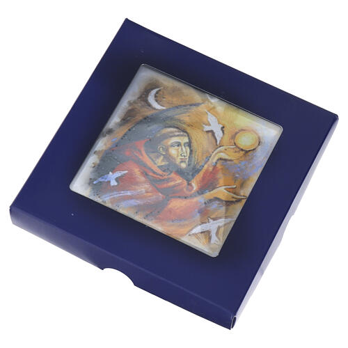 Tile of 4x4 in, Saint Francis of Assisi 2