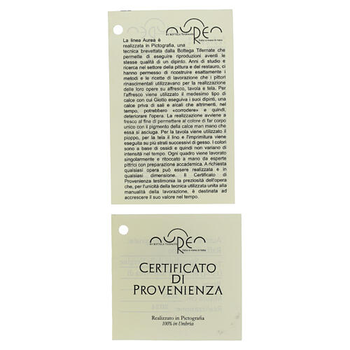 Cross Stories of Saint Francis 36x27 cm Giotto pictography Bottega Tifernate 6