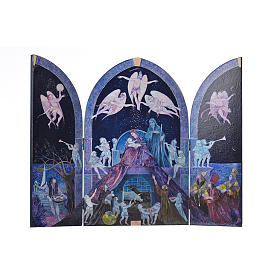 Cuadros, estampas y manuscritos iluminados: Tríptico Sagrada Familia artista Mario Eremita Cuadros, estampas y manuscritos iluminados: Tríptico Sagrada Familia artista Mario Eremita