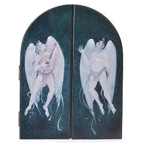 Cuadros, estampas y manuscritos iluminados: Tríptico Sagrada Familia estilo ventana artista Mario Eremita Cuadros, estampas y manuscritos iluminados: Tríptico Sagrada Familia estilo ventana artista Mario Eremita