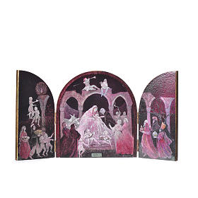 Cuadros, estampas y manuscritos iluminados: Tríptico esmaltado Sagrada Familia artista Mario Eremita Cuadros, estampas y manuscritos iluminados: Tríptico esmaltado Sagrada Familia artista Mario Eremita