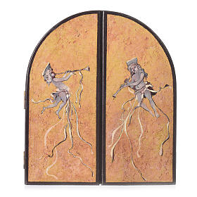 Quadri, stampe, codici miniati: Tabula fenestrata Nozze di Cana artista Mario Eremita Quadri, stampe, codici miniati: Tabula fenestrata Nozze di Cana artista Mario Eremita