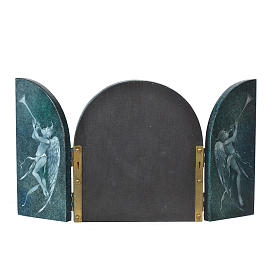 Cuadros, estampas y manuscritos iluminados: Tríptico Crucifixión artista Mario Eremita Cuadros, estampas y manuscritos iluminados: Tríptico Crucifixión artista Mario Eremita