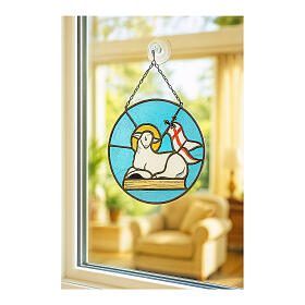 Glasbild Lamm Gottes – Buntglas