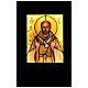 Icona illuminata San Francesco d'Assisi con colomba vetro colorato 45x35 cm s4