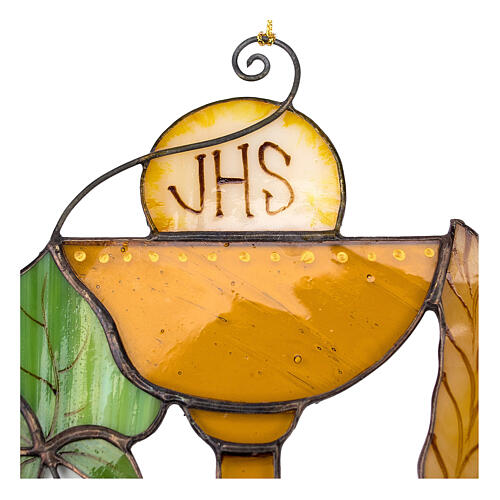 Holy Sacrament colored glass decoration 3