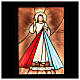 Icona illuminata Cristo misericordioso vetro colorato 50x35 cm s4