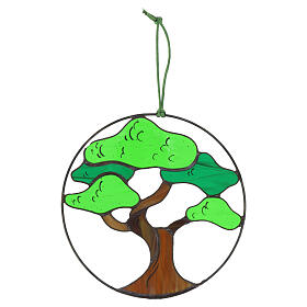 Árbol de la vida de vidrio colorido