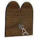 Wooden double-dome holy cards Blessed Pier Giorgio Frassati 10x10 cm s2