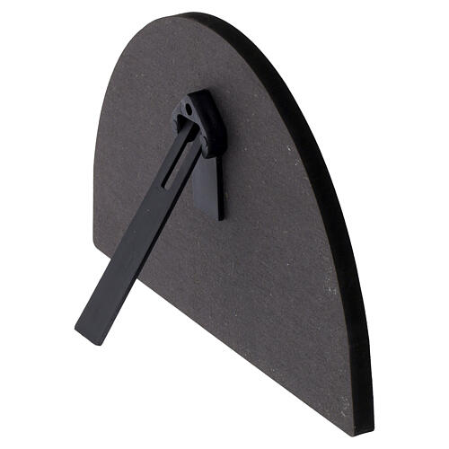 Icône en tympan sur bois avec cadre doré Pape Léon XIV 10x20 cm 3