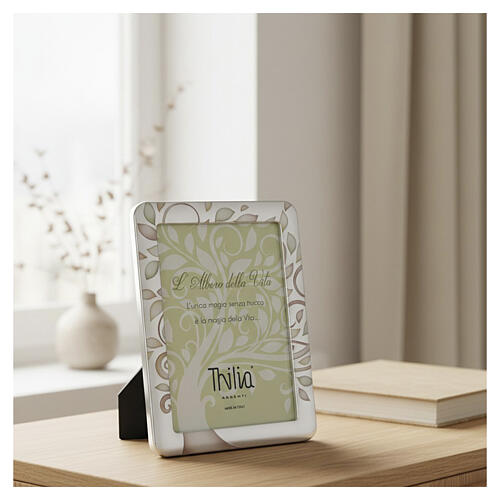 Cornice Thilia 25x20cm con Albero della Vita e dettagli sfumati colorati 2