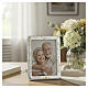 Thilia Picture Frame Bicolor Leaves "50" Anniversary Engraving and Gold Wedding Rings, 24x18 cm s2