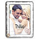 Wedding Picture Frame Gold Rings Hammered-Effect Border, 15x10 cm Thilia s1