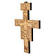 San Damiano wall crucifix in olive wood 25x20 cm by Poor Clare Monastery s3