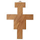 Crucifixo de São Damião em madeira de oliveira Mosteiro das Clarissas 15x10,5 cm s4