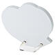 Quadretto laccato Papa Leone XIV forma cuore con lamina 10x10x3,5 cm s2