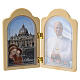 Dittico Papa Leone XIV in plastica 10x12,5 cm s1