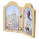 Dittico Papa Leone XIV in plastica 10x12,5 cm s2