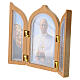 Trittico Papa Leone XIV in plastica 10x12,5 cm s2