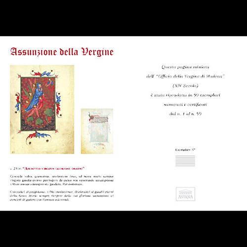 Assumption of the Virgin illuminated manuscript 5
