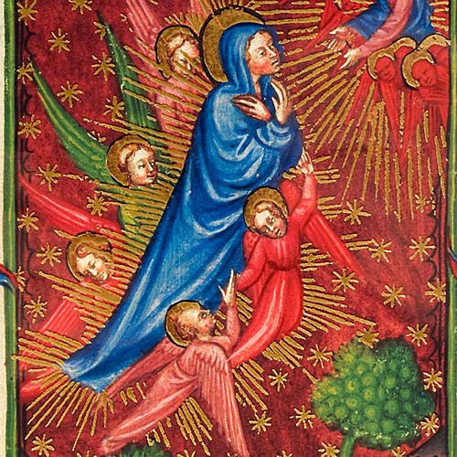 Assumption of the Virgin illuminated manuscript 2
