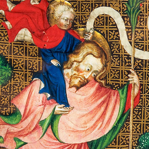 Saint Christopher illuminated manuscript 2