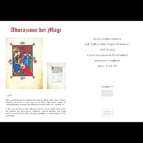 Adorazione dei Re Magi codice miniato 5
