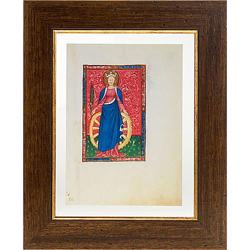 Saint Catherine of Alexandria illuminated manuscript 1
