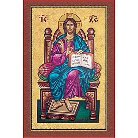 Wydruk Jezus Pantokratora na tronie