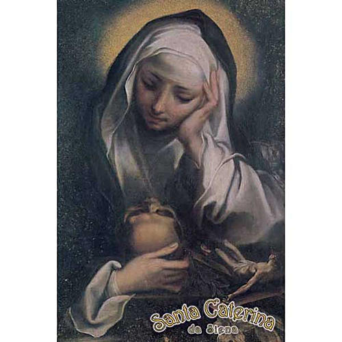 Estampe Sainte Catherine en prière 1