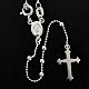 Rosary necklace silver 925 3 mm beads s2
