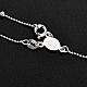 Rosary necklace silver 925 3 mm beads s5