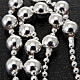 Collana rosario argento 925 grani 4 mm s3