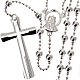 Silver rosary necklace, silver 925 4 mm beads s1